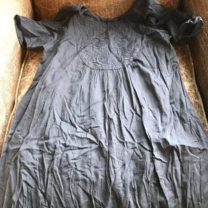 Local Apparel Gauze Dress - Sz Small - antique black